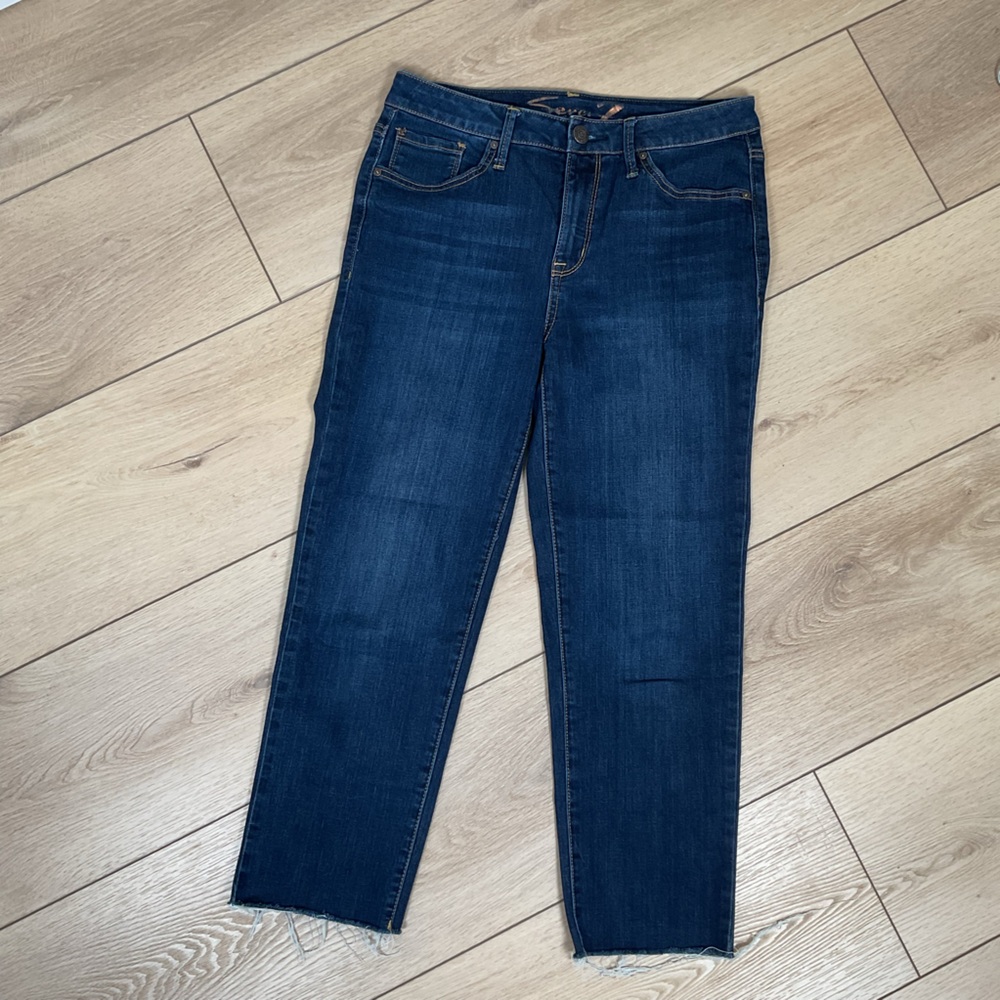 Seven7 Women’s Tower Straight Crop Jeans Size 6